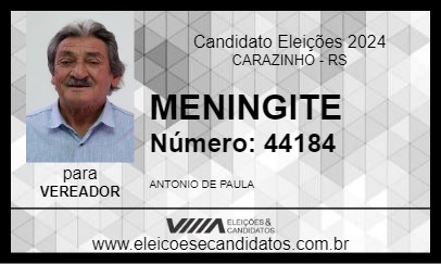 Candidato MENINGITE 2024 - CARAZINHO - Eleições