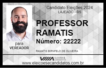 Candidato PROFESSOR RAMATIS 2024 - LAJEADO - Eleições