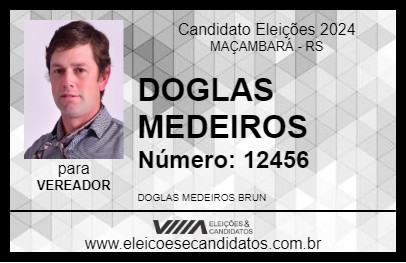 Candidato DOGLAS MEDEIROS 2024 - MAÇAMBARÁ - Eleições