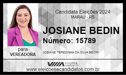 Candidato JOSIANE BEDIN 2024 - MARAU - Eleições