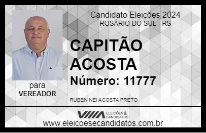 Candidato CAPITÃO ACOSTA 2024 - ROSÁRIO DO SUL - Eleições