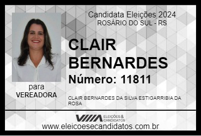 Candidato CLAIR BERNARDES 2024 - ROSÁRIO DO SUL - Eleições