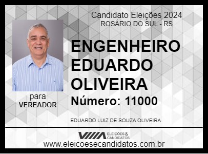 Candidato ENGENHEIRO EDUARDO OLIVEIRA 2024 - ROSÁRIO DO SUL - Eleições