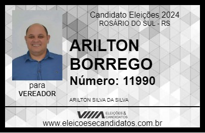 Candidato ARILTON BORREGO 2024 - ROSÁRIO DO SUL - Eleições