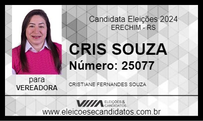 Candidato CRIS SOUZA 2024 - ERECHIM - Eleições