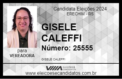 Candidato GISELE CALEFFI 2024 - ERECHIM - Eleições