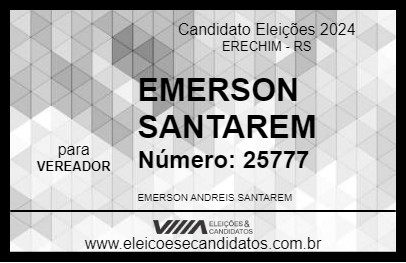 Candidato EMERSON SANTAREM 2024 - ERECHIM - Eleições