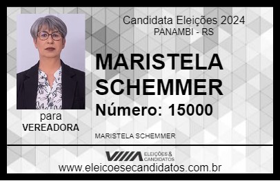 Candidato MARISTELA SCHEMMER 2024 - PANAMBI - Eleições