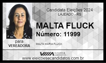 Candidato MALTA FLUCK 2024 - LAJEADO - Eleições