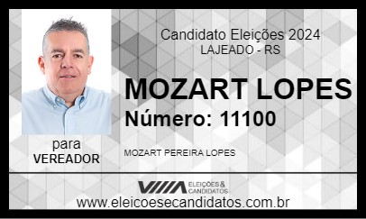 Candidato MOZART LOPES 2024 - LAJEADO - Eleições