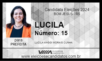 Candidato LUCILA 2024 - BOM JESUS - Eleições