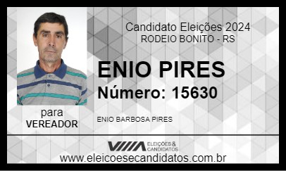 Candidato ENIO PIRES 2024 - RODEIO BONITO - Eleições