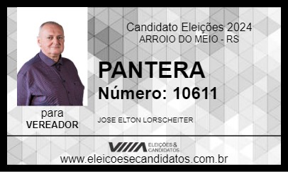 Candidato PANTERA 2024 - ARROIO DO MEIO - Eleições