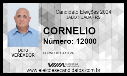 Candidato CORNELIO 2024 - JABOTICABA - Eleições