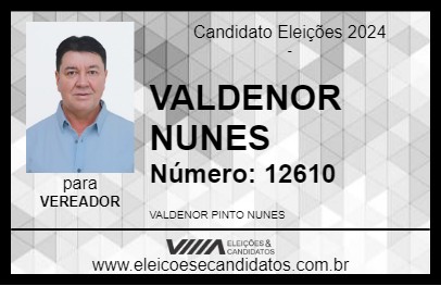 Candidato VALDENOR NUNES 2024 - BOA VISTA DAS MISSÕES - Eleições