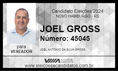 Candidato JOEL GROSS 2024 - NOVO HAMBURGO - Eleições