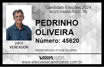 Candidato PEDRINHO OLIVEIRA 2024 - NOVO HAMBURGO - Eleições