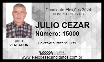 Candidato JULIO CEZAR 2024 - DOM PEDRITO - Eleições