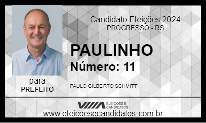 Candidato PAULINHO 2024 - PROGRESSO - Eleições