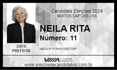 Candidato NEILA RITA 2024 - MUITOS CAPÕES - Eleições