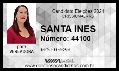 Candidato SANTA INES 2024 - CRISSIUMAL - Eleições