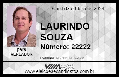 Candidato LAURINDO SOUZA 2024 - MAÇAMBARÁ - Eleições