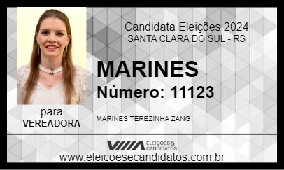 Candidato MARINES 2024 - SANTA CLARA DO SUL - Eleições