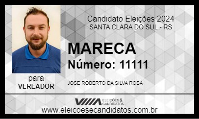 Candidato MARECA 2024 - SANTA CLARA DO SUL - Eleições