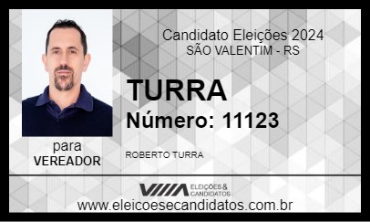 Candidato TURRA 2024 - SÃO VALENTIM - Eleições