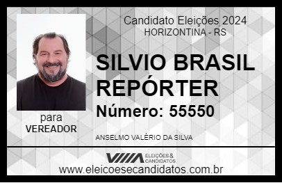 Candidato SILVIO BRASIL REPÓRTER 2024 - HORIZONTINA - Eleições