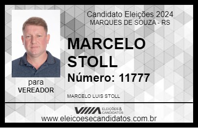 Candidato MARCELO STOLL 2024 - MARQUES DE SOUZA - Eleições