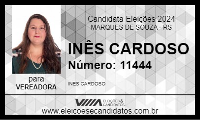 Candidato INÊS CARDOSO 2024 - MARQUES DE SOUZA - Eleições