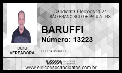 Candidato BARUFFI 2024 - SÃO FRANCISCO DE PAULA - Eleições