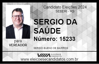 Candidato SERGIO DA SAÚDE 2024 - SEBERI - Eleições