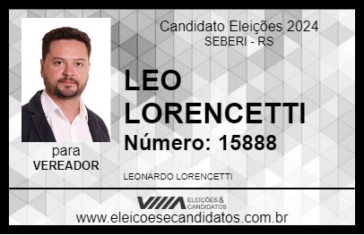 Candidato LEO LORENCETTI 2024 - SEBERI - Eleições