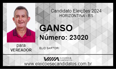 Candidato GANSO 2024 - HORIZONTINA - Eleições