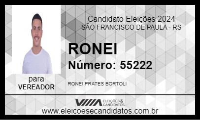 Candidato RONEI 2024 - SÃO FRANCISCO DE PAULA - Eleições