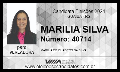 Candidato MARILIA SILVA 2024 - GUAÍBA - Eleições