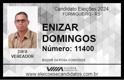 Candidato ENIZAR DOMINGOS 2024 - FORMIGUEIRO - Eleições