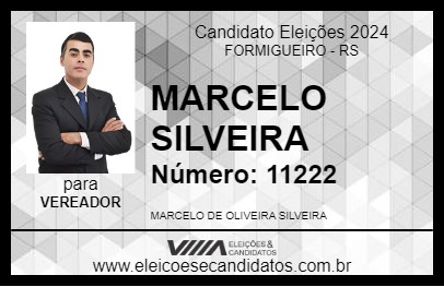 Candidato MARCELO SILVEIRA 2024 - FORMIGUEIRO - Eleições