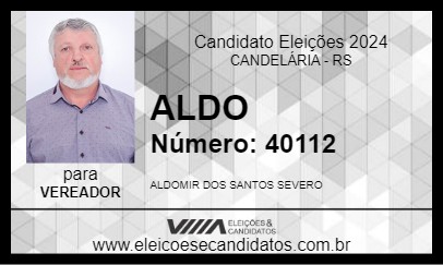 Candidato ALDO 2024 - CANDELÁRIA - Eleições