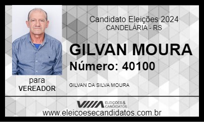 Candidato GILVAN MOURA 2024 - CANDELÁRIA - Eleições