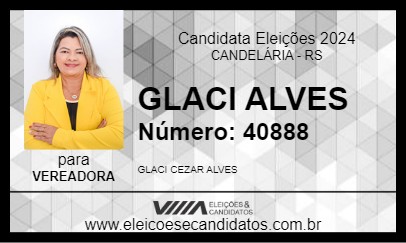 Candidato GLACI ALVES 2024 - CANDELÁRIA - Eleições