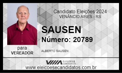 Candidato SAUSEN 2024 - VENÂNCIO AIRES - Eleições