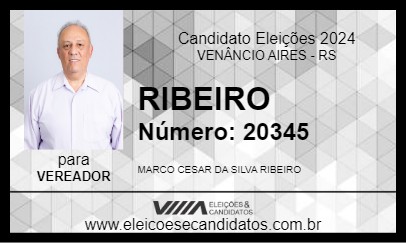 Candidato RIBEIRO 2024 - VENÂNCIO AIRES - Eleições