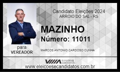 Candidato MAZINHO 2024 - ARROIO DO SAL - Eleições