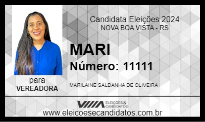 Candidato MARI 2024 - NOVA BOA VISTA - Eleições