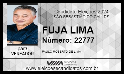 Candidato FUJA LIMA 2024 - SÃO SEBASTIÃO DO CAÍ - Eleições