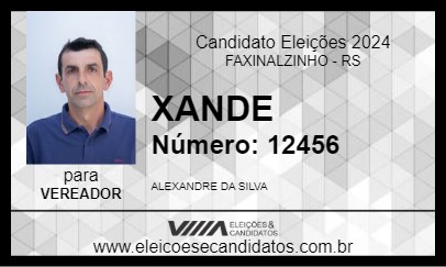 Candidato XANDE 2024 - FAXINALZINHO - Eleições