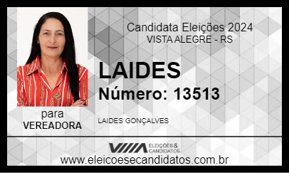 Candidato LAIDES 2024 - VISTA ALEGRE - Eleições